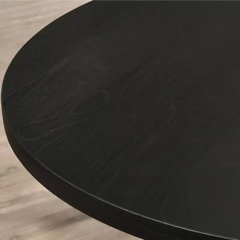 Set da pranzo 5 pezzi Roundhill Furniture Banff, tavolo rotondo con base a crociera e 4 sedie imbottite con bottoni