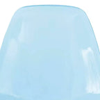 Set da pranzo LeisureMod da 5 pezzi con tavolo da pranzo rotondo con base a piedistallo in ferro da 35" e 4 sedie laterali in plastica ABS con base dorata