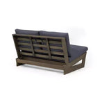 Christopher Knight Home Uland Set di sedie a 7 posti con cuscini in legno di acacia con design a doghe per esterni