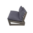 Christopher Knight Home Uland Set di sedie a 7 posti con cuscini in legno di acacia con design a doghe per esterni