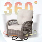 UPTIOT Outdoor 2 - Set di sedute da esterno per 2 persone con cuscini