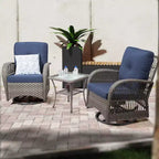 UPTIOT Outdoor 2 - Set di sedute da esterno per 2 persone con cuscini