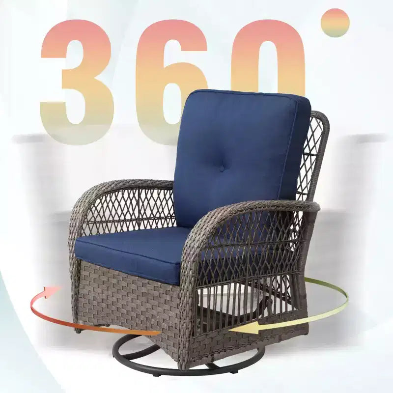 UPTIOT Outdoor 2 - Set di sedute da esterno per 2 persone con cuscini