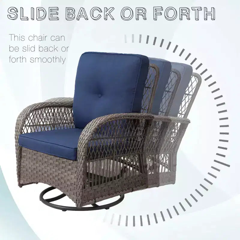 UPTIOT Outdoor 2 - Set di sedute da esterno per 2 persone con cuscini