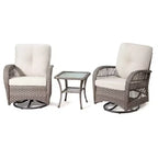 UPTIOT Outdoor 2 - Person Outdoor Seating Group with Cushions