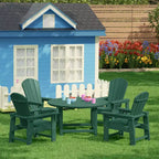WestinTrends Malibu Set di 5 Pezzi da Giardino per Bambini con Tavolo Rotondo e Sedie in HDPE