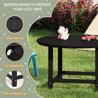 WestinTrends Malibu Set di 5 Pezzi da Giardino per Bambini con Tavolo Rotondo e Sedie in HDPE
