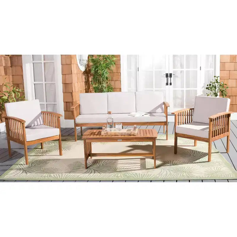 Set soggiorno 4 pezzi Finnick - Interno/Esterno - PAT7313 - Safavieh