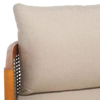 Set da giardino Amanda con panca e tavolo - Interno/Esterno - PAT7090 - Naturale/Tortora - Safavieh
