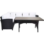 Set con divano angolare a 3 posti Jovita - Per interni/esterni - PAT7707 - Safavieh