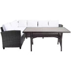 Set con divano angolare a 3 posti Jovita - Per interni/esterni - PAT7707 - Safavieh