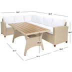 Set con divano angolare a 3 posti Jovita - Per interni/esterni - PAT7707 - Safavieh