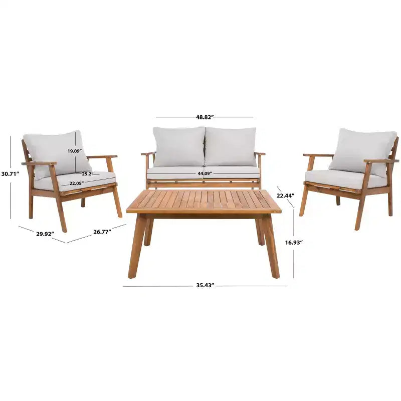 Set salotto 4 pezzi Castalia - Interno/Esterno - PAT7305 - Safavieh