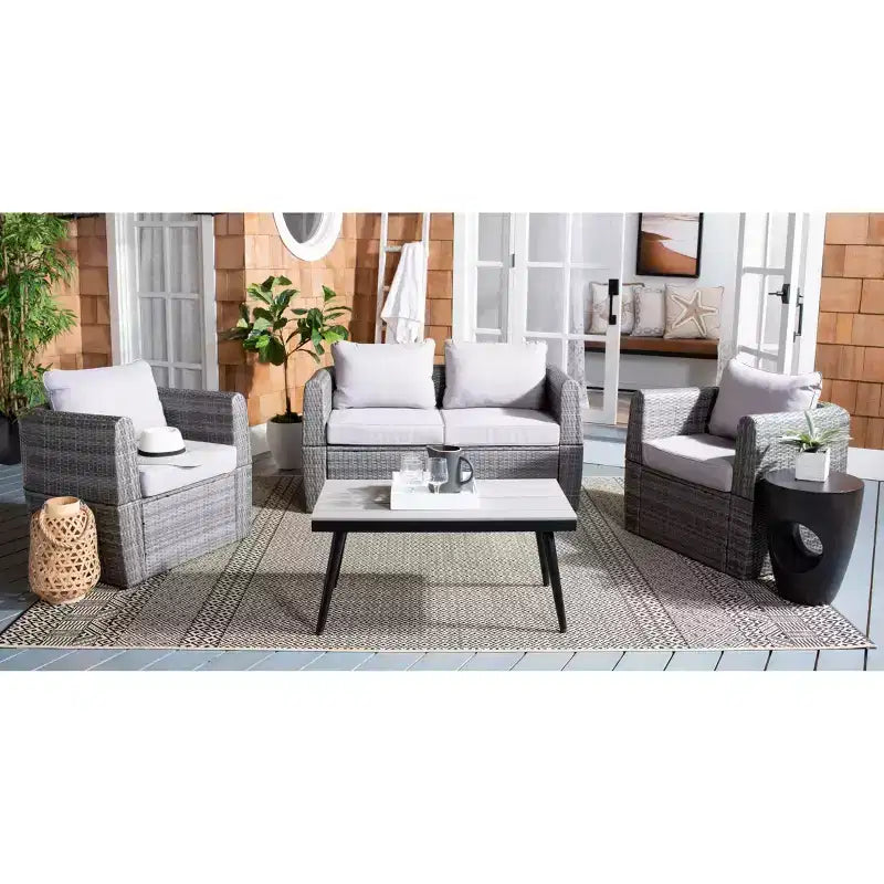 Set da soggiorno a 4 pezzi Tarien - Interno/Esterno - PAT7524 - Safavieh