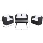 Set da soggiorno a 4 pezzi Tarien - Interno/Esterno - PAT7524 - Safavieh
