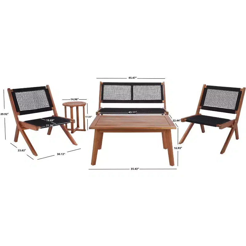 Kobina Set da Salotto 5 Pezzi - Interno/Esterno - PAT7314 - Safavieh