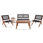 Kobina Set da Salotto 5 Pezzi - Interno/Esterno - PAT7314 - Safavieh