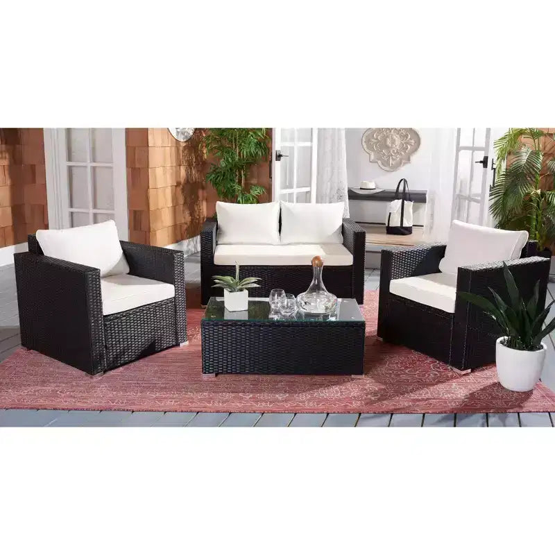 Set da soggiorno Machie a 4 pezzi - Interno/Esterno - PAT7508 - Safavieh