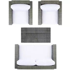 Set da soggiorno Machie a 4 pezzi - Interno/Esterno - PAT7508 - Safavieh