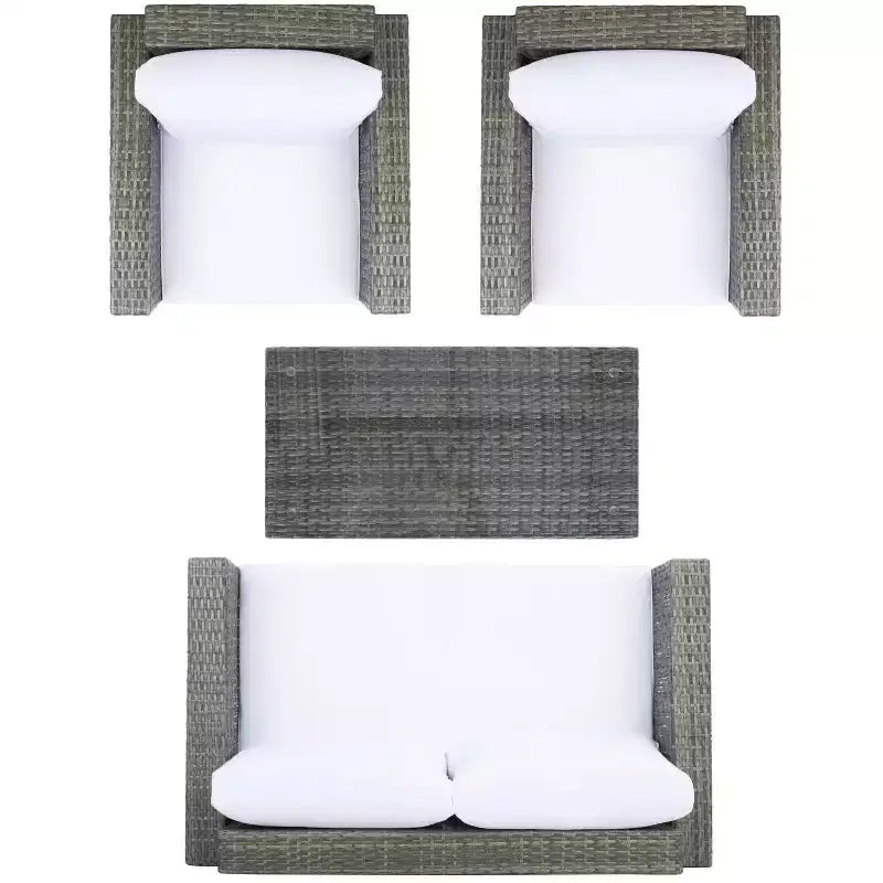 Set da soggiorno Machie a 4 pezzi - Interno/Esterno - PAT7508 - Safavieh
