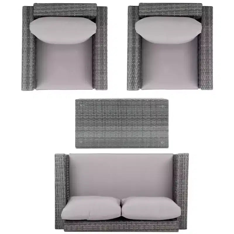 Set da soggiorno Machie a 4 pezzi - Interno/Esterno - PAT7508 - Safavieh