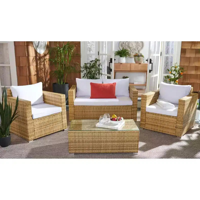 Set da soggiorno Machie a 4 pezzi - Interno/Esterno - PAT7508 - Safavieh