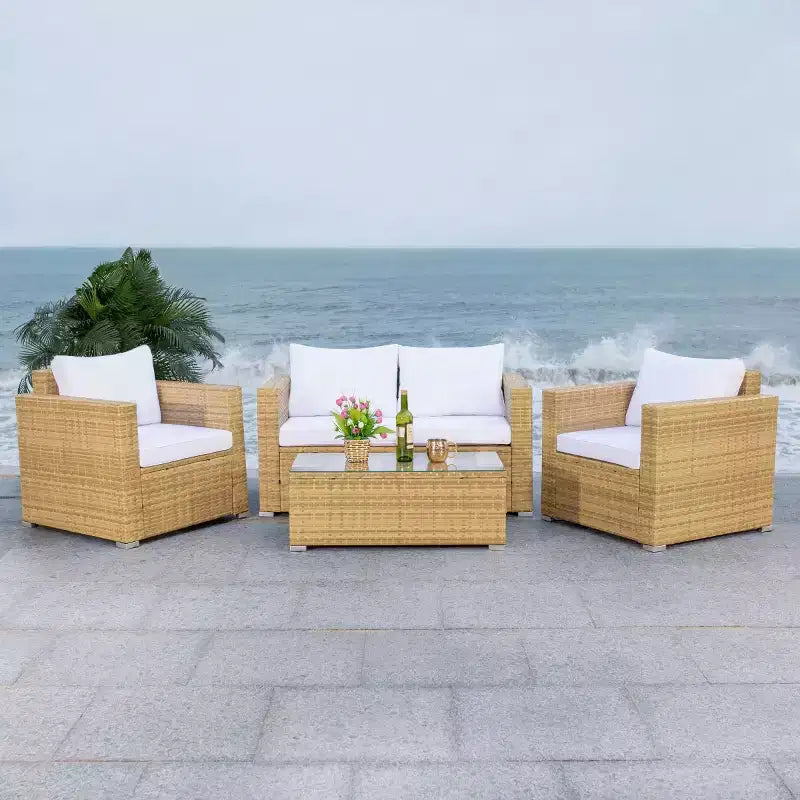 Set da soggiorno Machie a 4 pezzi - Interno/Esterno - PAT7508 - Safavieh