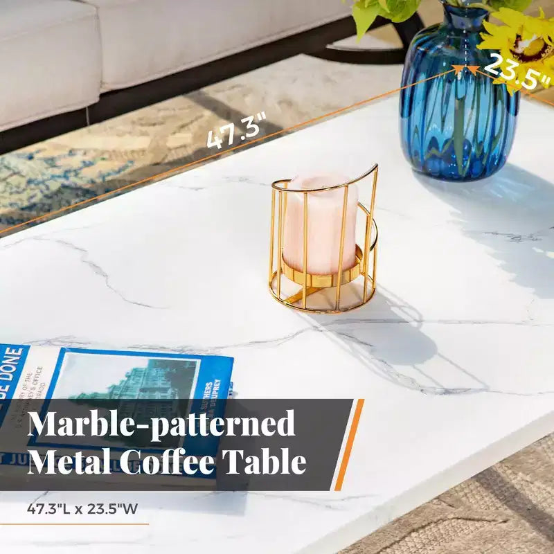 Set da conversazione per patio Captiva Designs da 6 pezzi in metallo con sedie a dondolo e poggiapiedi per giardino, veranda e cortile