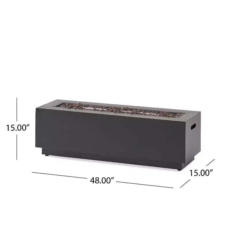 Christopher Knight Home Khaden Set salotto da esterno a 4 posti in vimini con braciere