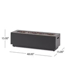 Christopher Knight Home Khaden Set salotto da esterno a 4 posti in vimini con braciere