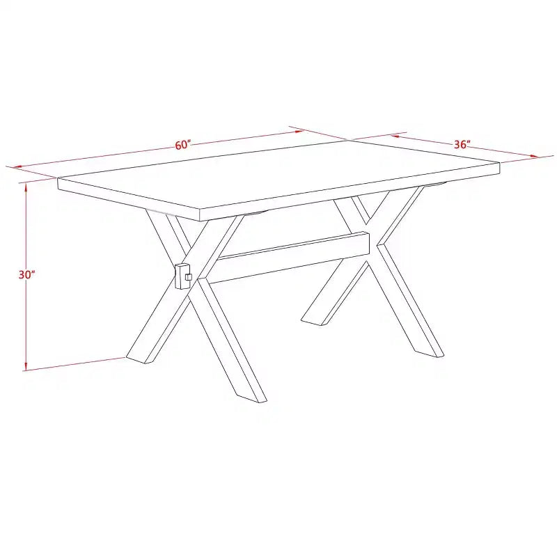Set da pranzo HomeStock da 6 pezzi, sedie in lino blu