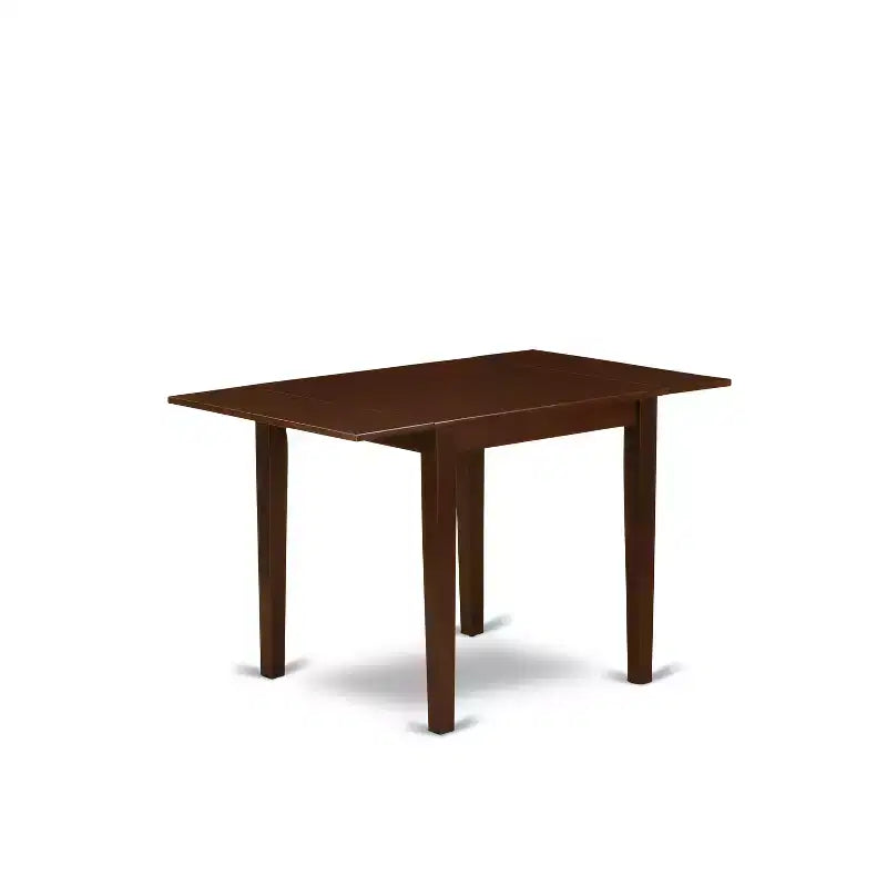 Set da pranzo HomeStock 5 pezzi, tavolo rettangolare e sedie in legno