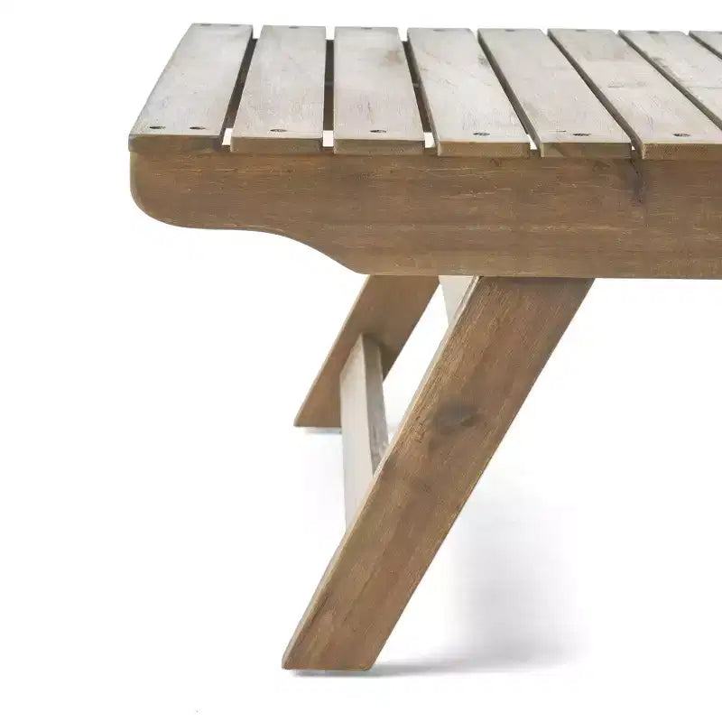 Set da conversazione per esterni a 4 posti Christopher Knight Home Sedona in legno di acacia con tavolino e cuscini