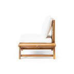 Set da conversazione per esterni a 4 posti Christopher Knight Home Sedona in legno di acacia con tavolino e cuscini