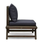 Set da conversazione per esterni a 4 posti Christopher Knight Home Sedona in legno di acacia con tavolino e cuscini