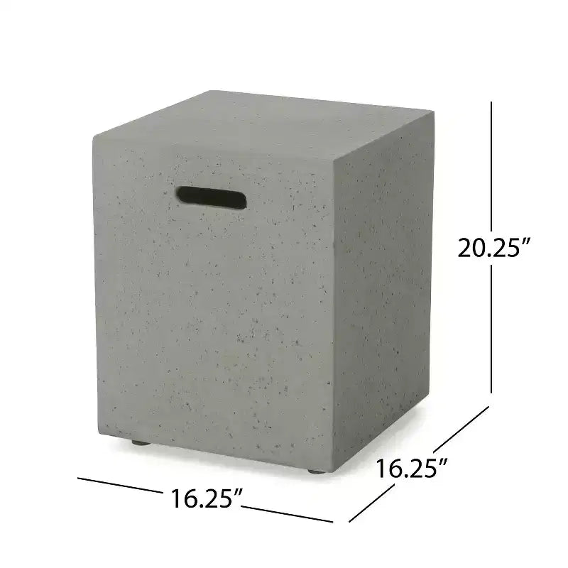 GDFStudio Crested Bay, Set da conversazione da esterno a 4 posti in alluminio con focolare grigio chiaro