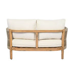 Set di sedute da esterno Christopher Knight Home Gillian, 4 pezzi, in legno di acacia e corda intrecciata