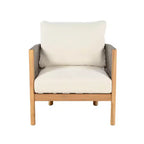 Set di sedute da esterno Christopher Knight Home Gillian, 4 pezzi, in legno di acacia e corda intrecciata