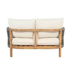 Set di sedute da esterno Christopher Knight Home Gillian, 4 pezzi, in legno di acacia e corda intrecciata