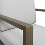 Set da conversazione per esterni 4 posti Christopher Knight Home Bringier in legno di acacia con cuscini resistenti all'acqua