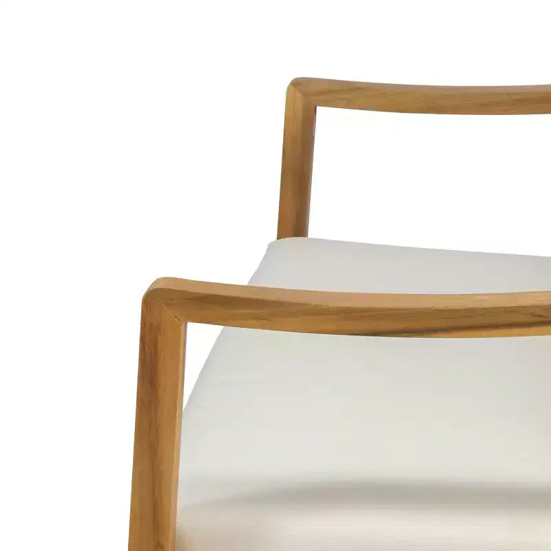 Set divanetto a due posti e tavolino da caffè da esterno in legno di acacia Christopher Knight Home Samwell con braccioli inclinati