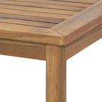 Set divanetto a due posti e tavolino da caffè da esterno in legno di acacia Christopher Knight Home Samwell con braccioli inclinati