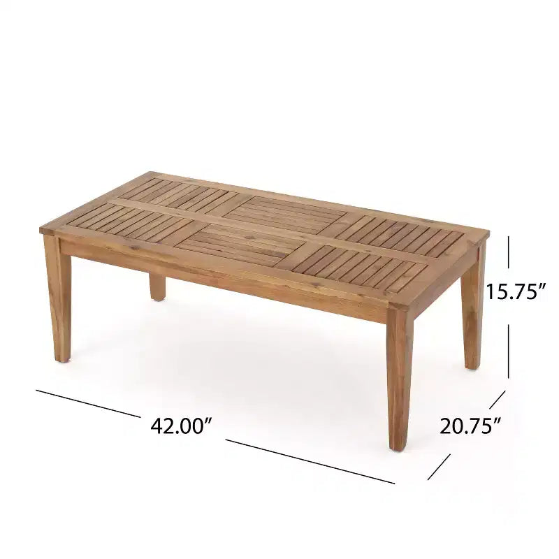 Set da conversazione Christopher Knight Home Hampton per esterni, composto da divano a 10 posti e divanetto in legno di acacia e vimini