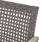 Set da conversazione Christopher Knight Home Hampton per esterni, composto da divano a 10 posti e divanetto in legno di acacia e vimini