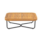 Set di Sedute Imbottite da Esterno Christopher Knight Home Galen a 4 Pezzi in Corda Intrecciata, Acacia e Struttura in Ferro