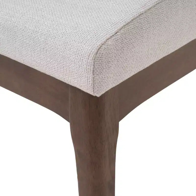 Set tavolo da pranzo da 5 pezzi, set da pranzo, set tavolo da cucina con 4 sedie imbottite, stile moderno di metà secolo, beige/grigio + noce-ModernLuxe