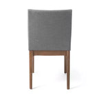 Set tavolo da pranzo da 5 pezzi, set da pranzo, set tavolo da cucina con 4 sedie imbottite, stile moderno di metà secolo, beige/grigio + noce-ModernLuxe