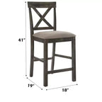 Set da pranzo rettangolare da 7 pezzi Christopher Knight Home Sinclair 60 in legno con 6 sedie imbottite