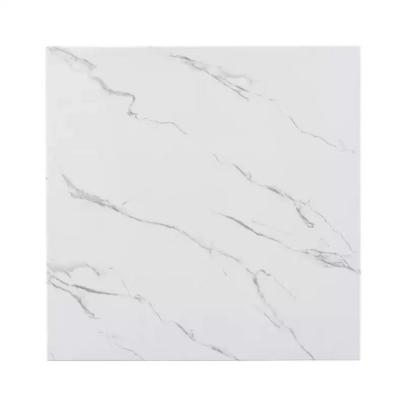 Set da pranzo da 5 pezzi, tavolo da pranzo altezza bancone, set da pranzo altezza bar con 4 sedie rivestite in velluto e tavolo da pranzo con piano in finto marmo - ModernLuxe
