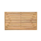 Christopher Knight Home Yantic Set da conversazione moderno da esterno a 4 pezzi in legno di acacia con cuscini resistenti all'acqua